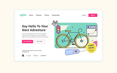 Spitz bike branding concept design logo ui ux web design