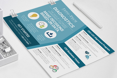 Info-Tech Diagnostic Report design graphic design illustration ui vector