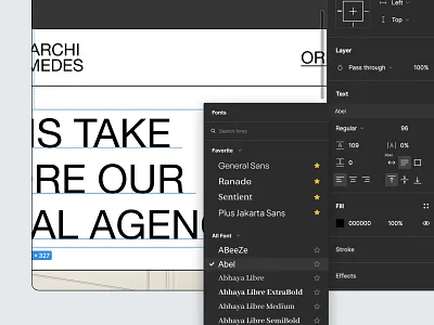 Figma Favorite Fonts Concept clean concept design favorite feature figma font fonts idea ideas minimal minimalis minimalism new pop up popup product design typography ui ux