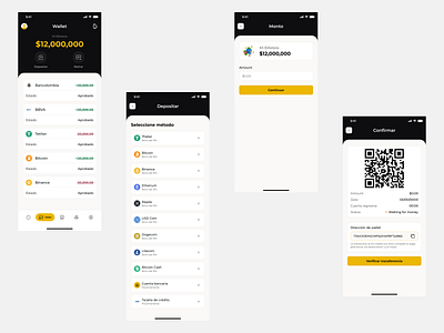 App Wallet app app wallet appmobile btc crypto design ui wallet