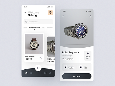 Buy Watch - Mobile App app app design buy watch design marketplace marketplace ui mobile mobile app online shop ui ui design ui ux watch watch app