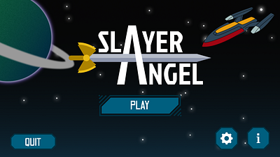 Game UI for "Slayer Angel" design graphic design ui