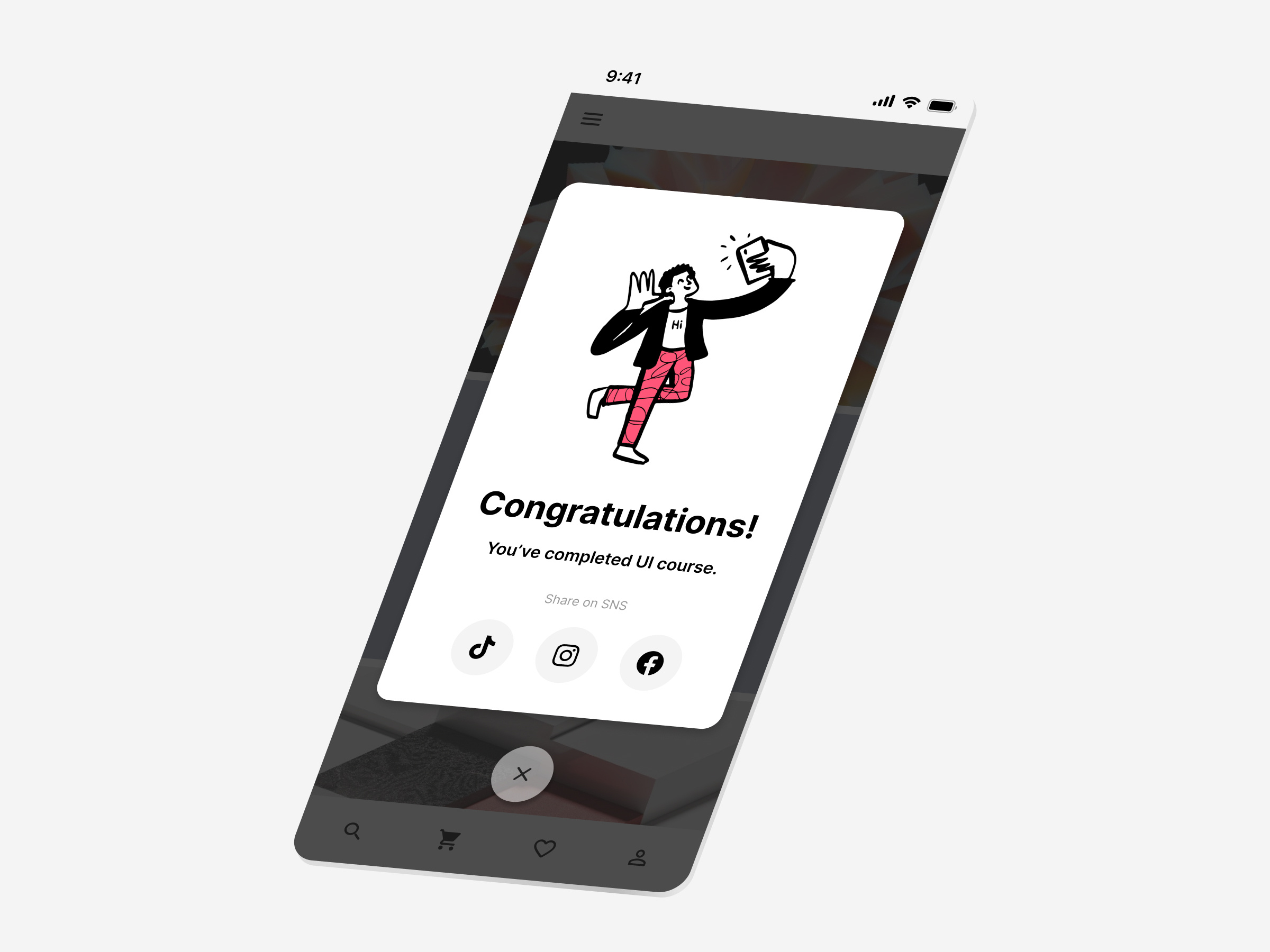 Pop-up Overlay dailyui pop up overlay