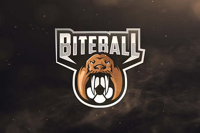 Biteball Sport and Esports Logos animal ball design esport game gaming graphic logo logos sport walrus