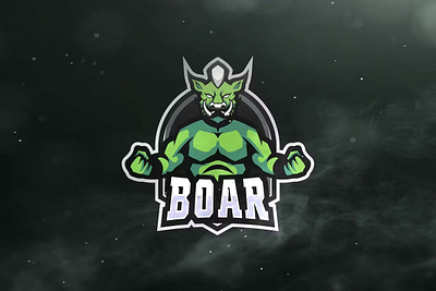 Boar Sport and Esport Logos boar creature design esport game gaming graphic logo logos sport