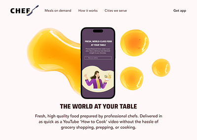 Foodie - Meals Made by Professionals Delivered to your Doorstep app chef cooking design food food tech foodtech graphic mobile ui ux web design