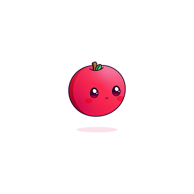 Day 143-365 Apple! apple cute design fruit kawaii vector