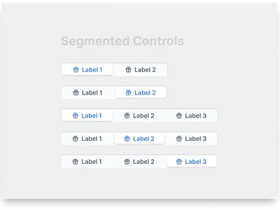 Segmented Controls component design mobile segmen ui ux web design