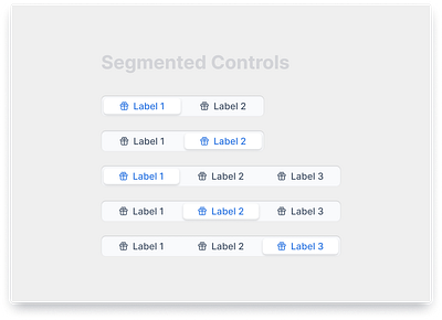 Segmented Controls component design mobile segmen ui ux web design