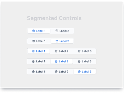 Segmented Controls component design mobile segmen ui ux web design