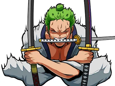 Zoro Oni Giri fan art illustration