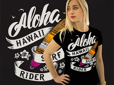 Aloha design graphic design illustration student t shirt design t shirt t shirt graphic typography