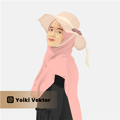 Freelance Vector Art graphic design hijab illustration personal vector