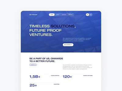 Chronos - Business Landing Page Website agency business business website capital clean company company profile company website corporate design landing page portfolio startup template ui ui design venture capital web web design website