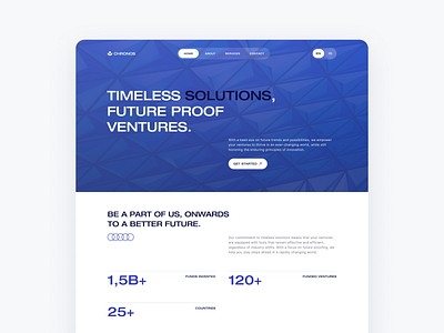 Chronos - Business Landing Page Website agency business business website capital clean company company profile company website corporate design landing page portfolio startup template ui ui design venture capital web web design website
