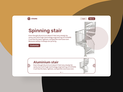 STAIR - software style design hero hero section landing landing page product software software style ui ux web design