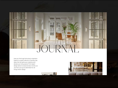 Journal Section │ CoHome Decor aesthetic animation branding clean decor design e commerce home interior layout minimalistic page presentation section ui ux visual web website