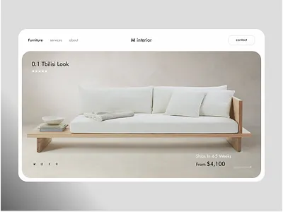 Minimal E-commerce Furniture UX/UI buy product clean design e commerce ecommerce furnitures furnutire interior design minimal minimalism minimalistic shopify sofa trendy ui ui ux web design website woocomerce