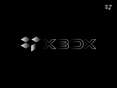 xbox - Logo design box brand branding cool design gradient icon letter logo minimal packaging simple x