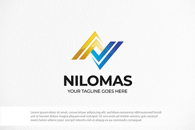 Stylish (N) logo template affordable logo affordable logo design branding recycle