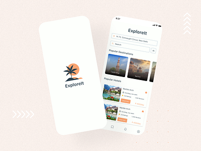 Explore It - A complete travel application app app development app design appdesign mobileappdesign design graphic design ui ux