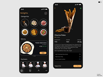 Spanish cuisines app #028 cuisine app food app spanish cuisine spanish food ui design uiux ux design web design