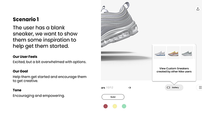 Nike By You - UX Writing Case Study case study nike product design ui ux ux writing web design