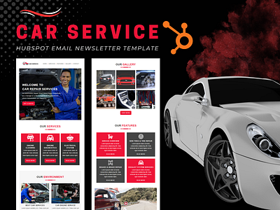 Car Services – HubSpot Email Newsletter Template car services template cars design hubspot hubspot template responsive