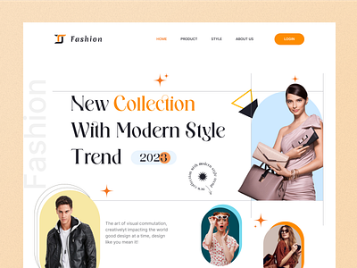 Fashion Website Design: Hero section/ Home Page/Landing Page branding ecommerce website design fashion fashion website fashion website design graphic design hero section design home page landing page ui design uiux website website design