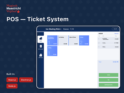 POS - Ticket System for Event Management and Ordering System christmas market design event management graphic design ipad ordering system pos pos ipad pos ticket system regional products square ticket system ui ui design ui ux design winter event