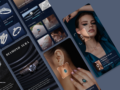 Jewelry Mobile App accesories application jewelry jewlery app luxury app minimalism mobile app ui app ui design ui mobile