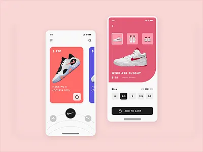 E-Commerce Mobile App app design ecommerce mobile app nike sport ui ux
