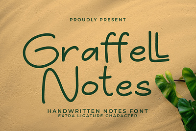 Graffell Notes - Handwritten Notes Font set