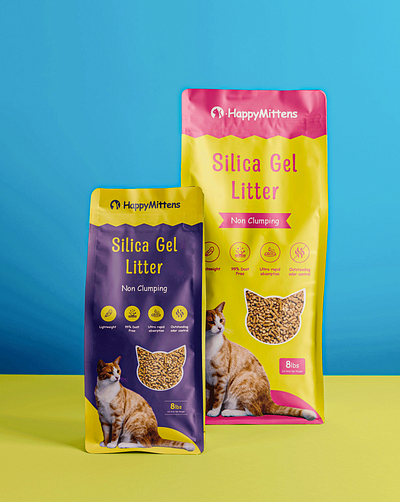 Label & Packaging Design - Cat Litter cat litter pouch label design packaging design pouch design pouch packaging design