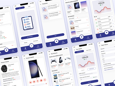 Mobile App | E-commerce SaaS android app design ecommerce figma graphic design ios mibile app saas ui ux