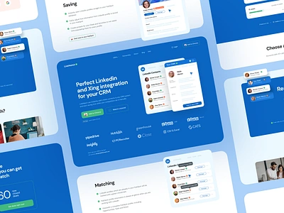 LinkMatch - Web Design Pages design interface minimal platform project service startup ui ux web website