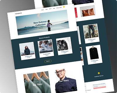 Clothing Website Design branding clothes design graphic design ui ux website