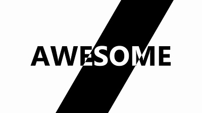 You are Awesome - Motion Graphic animation graphic design motion graphics
