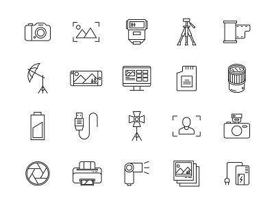 20 Photography Icons camera icon free download free icons free vector icon design icon set icons download photography photography icon