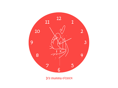 It's Mumma o'clock | Motherhood Design branding design graphic design illustration