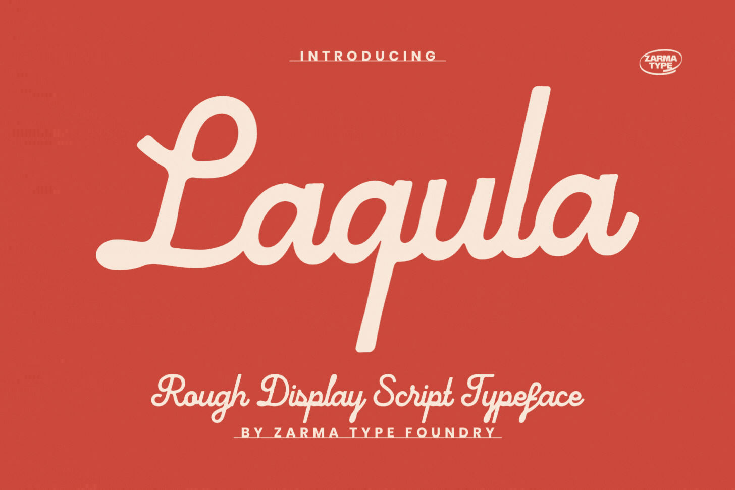 Laqula Typeface brand identity branding font fonts handdrawn handlettering handmadefont logo logo design logotype script text type design typeface typography unique font