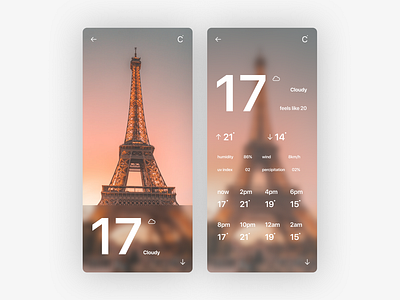 Weather Design - Rather Unusual Design Studio app branding design graphic design illustration ui ux