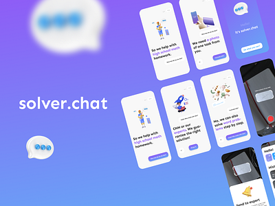 Solver Chat app design ui ux