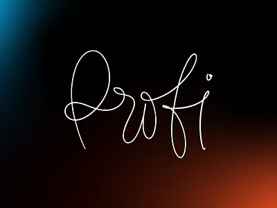 Profi handlettering lettering logo minimal typography