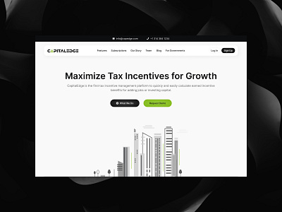 CapitalEdge - Main screen agency business design main main page minimal site tax ui ui design ux web site