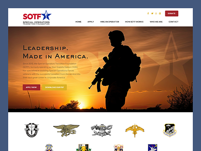 SOTF // Web Design coaching development leadership mentoring military military web design non profit veteran web design