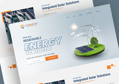 UI Design for a Solar Energy Website (The Solar Help) figma landing page ui ux website design