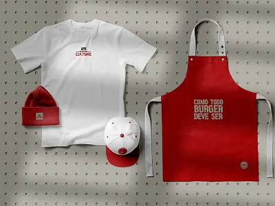 Burger Culture brand identity apparel apron branding bundle corporate design download hat identity logo mockup mockups psd stationery sticker t shirt template typography