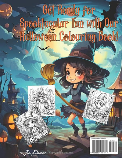 Back Cover kids colouring books art colouring book graphic design halloween kids kids books spooky