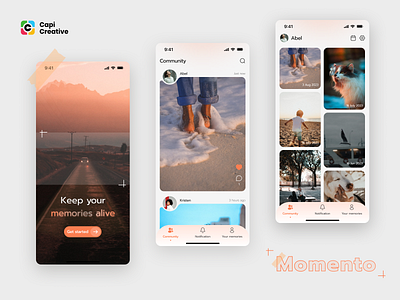 Photo sharing App - Minimal Design Concept app app design design minimal app minimal app design mobile app mobile app design modern app design style photo app photo app design ui ui design uiux